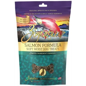 Zignature Salmon Formula Soft & Chewy Dog Treats 4 oz (OLD)