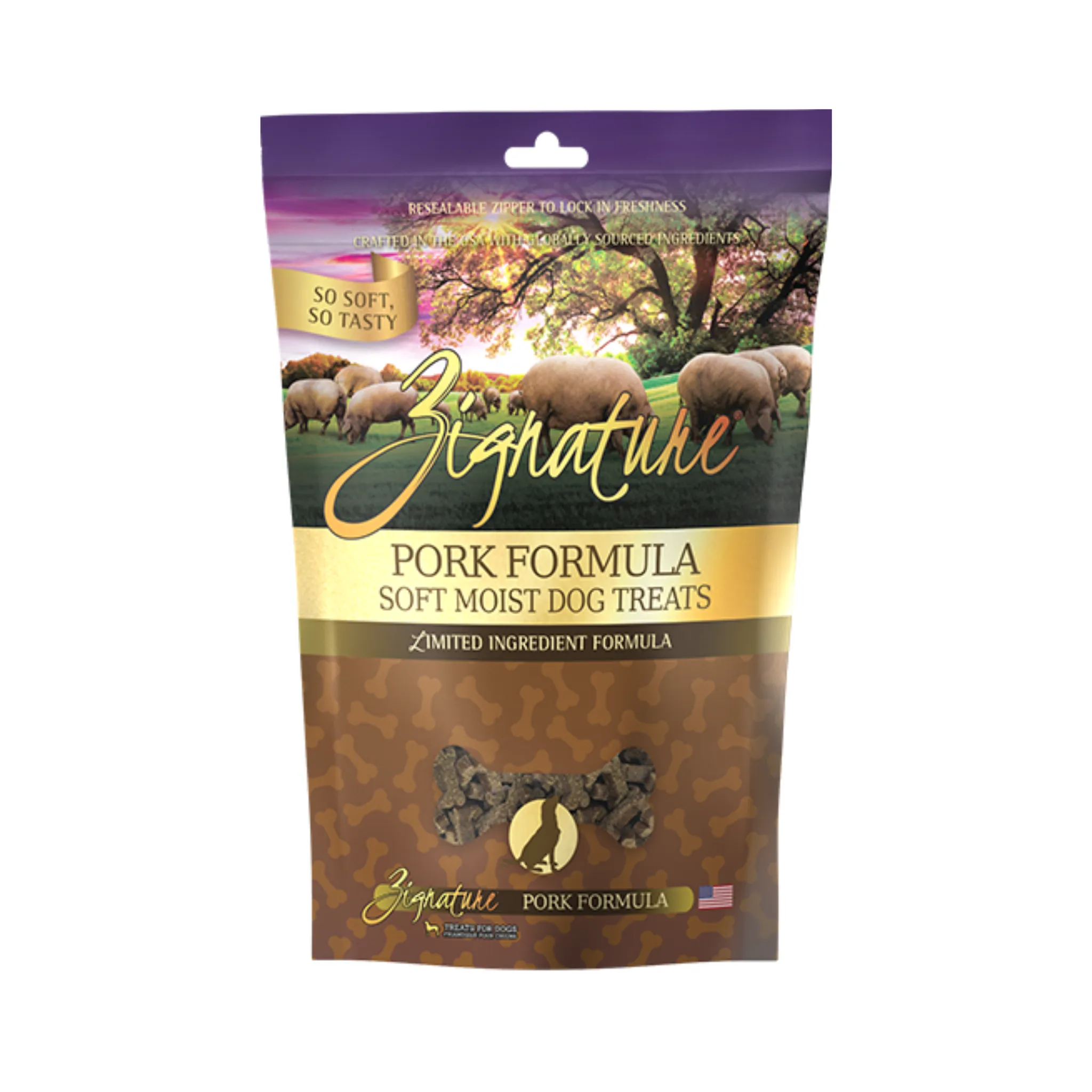 Zignature Soft & Moist Pork Dog Treats